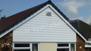 derbyshire fascias white shiplap cladding