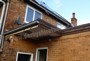 old and tired wooden fascias